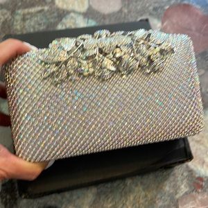 Gorgeous AB rhinestone clutch.watch video New